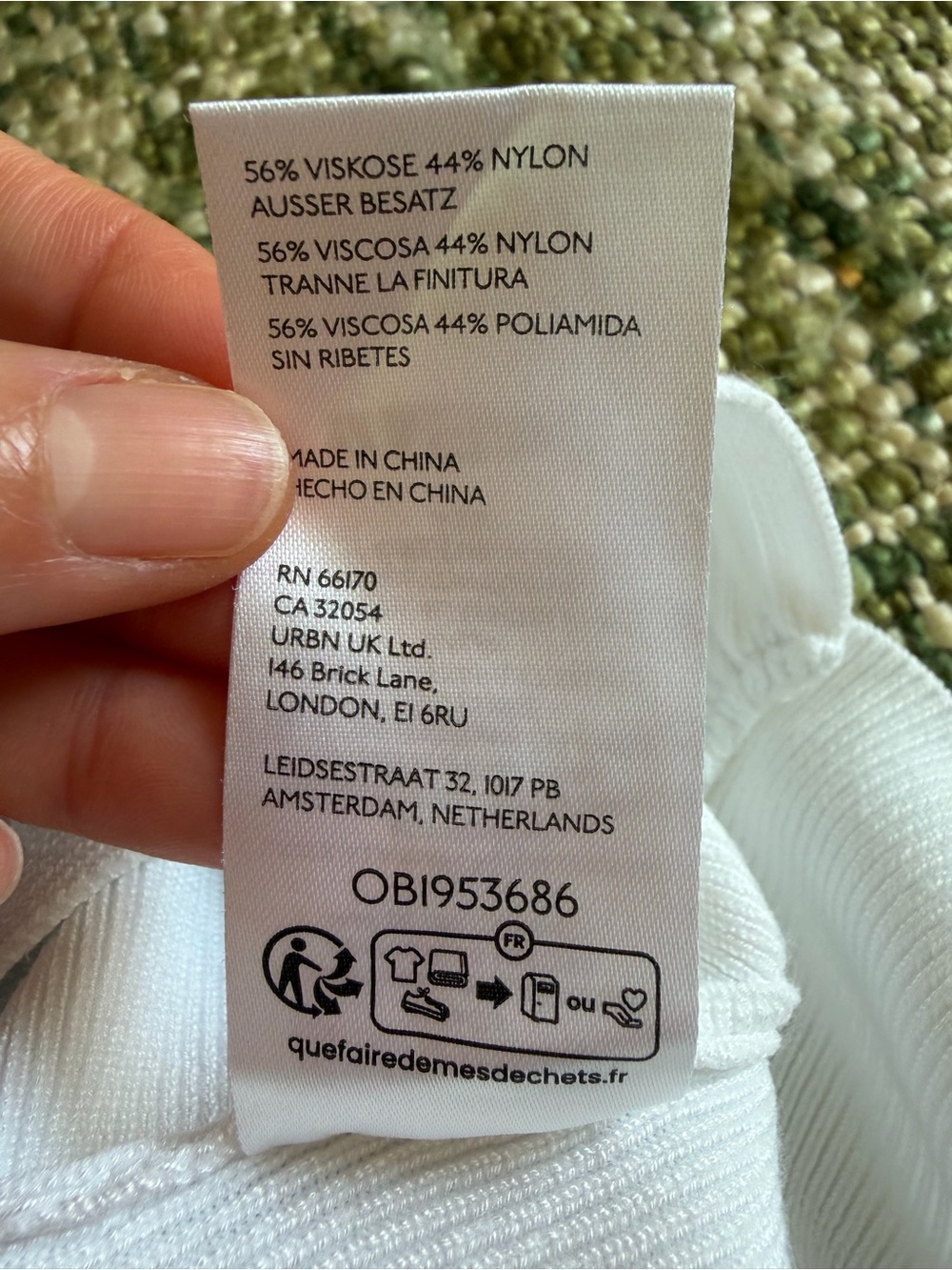 Anthropologie white ruched sleeveless t-shirt, size XS - Picture 6 of 6